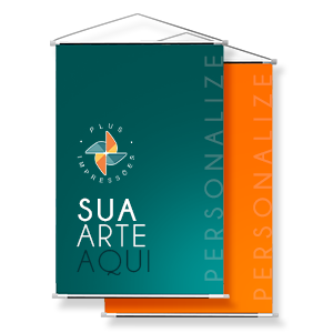 BANNER DE LONA  - 80 X 120 CM